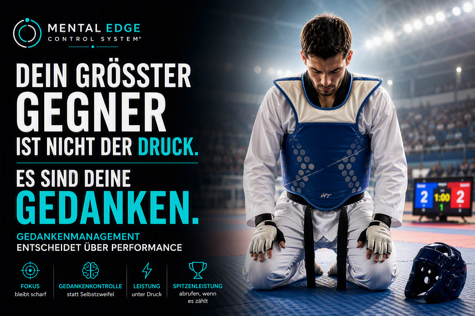 Dein größter Gegner ist nicht der Druck. Es sind deine Gedanken.